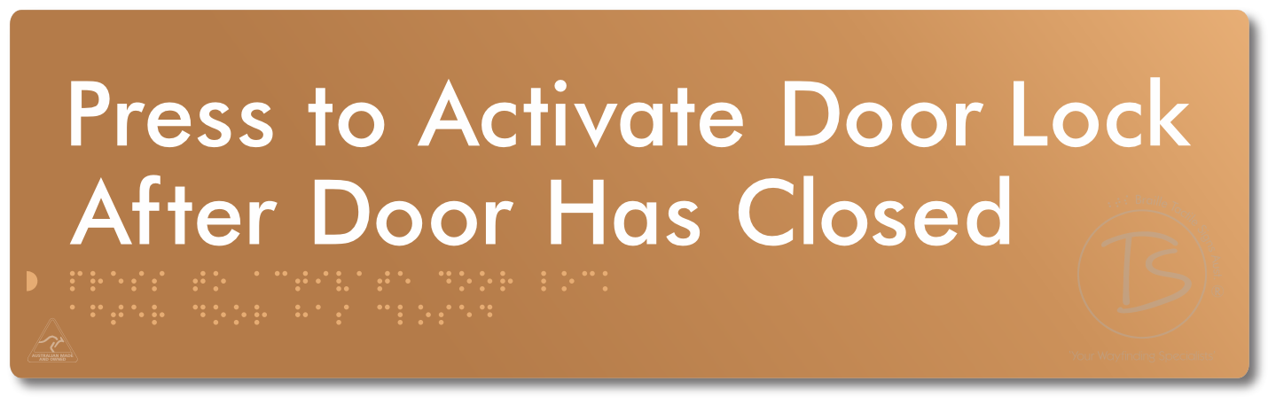 Press to Activate Door Lock After Door Has Closed
