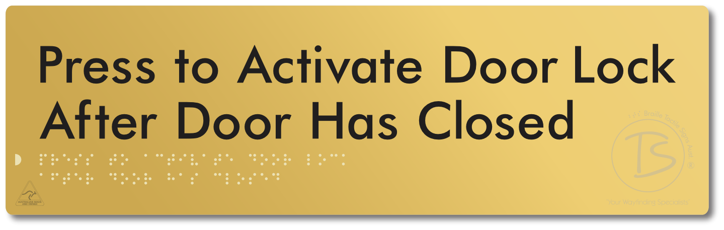 Press to Activate Door Lock After Door Has Closed