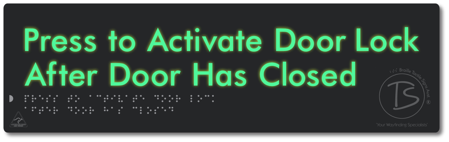 Press to Activate Door Lock After Door Has Closed