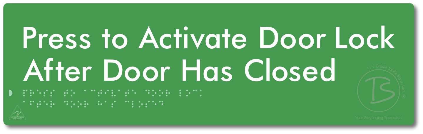 Press to Activate Door Lock After Door Has Closed
