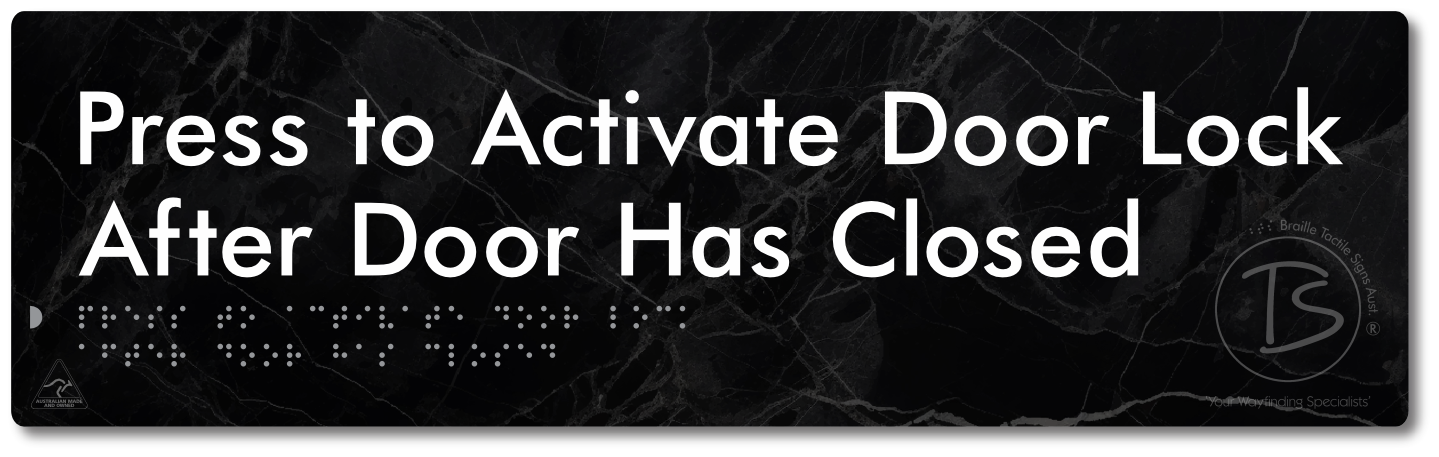 Press to Activate Door Lock After Door Has Closed