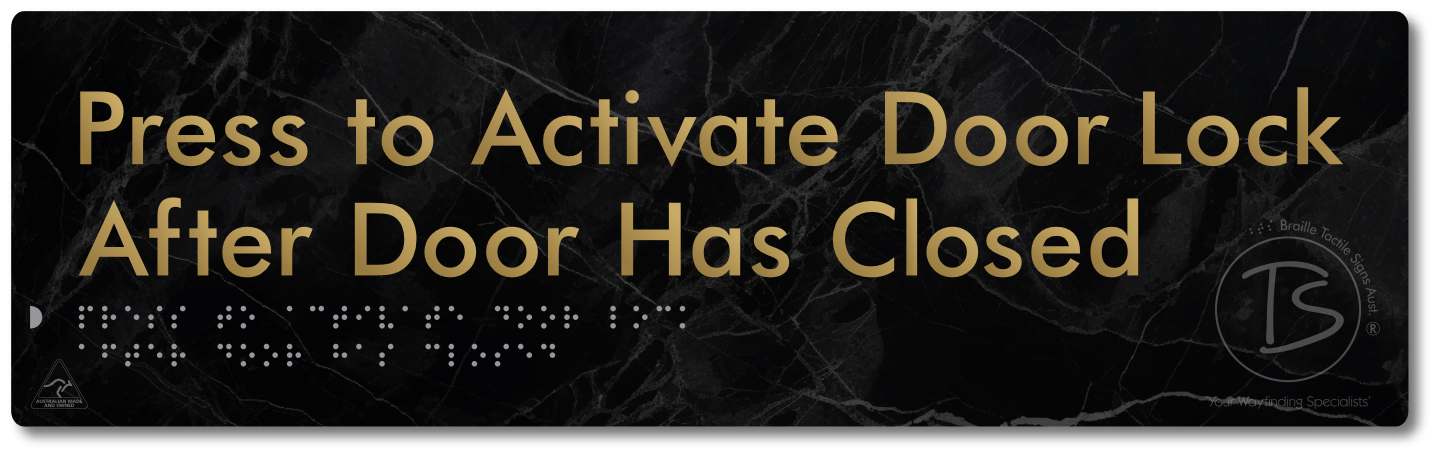 Press to Activate Door Lock After Door Has Closed