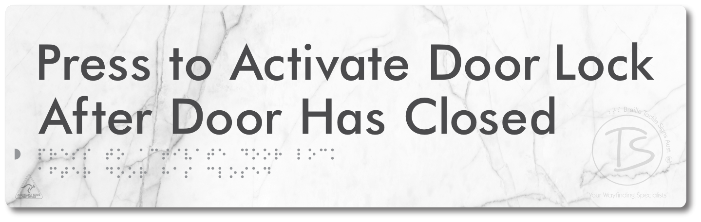 Press to Activate Door Lock After Door Has Closed