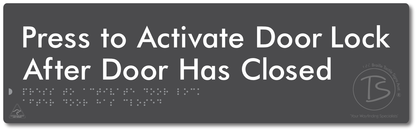 Press to Activate Door Lock After Door Has Closed