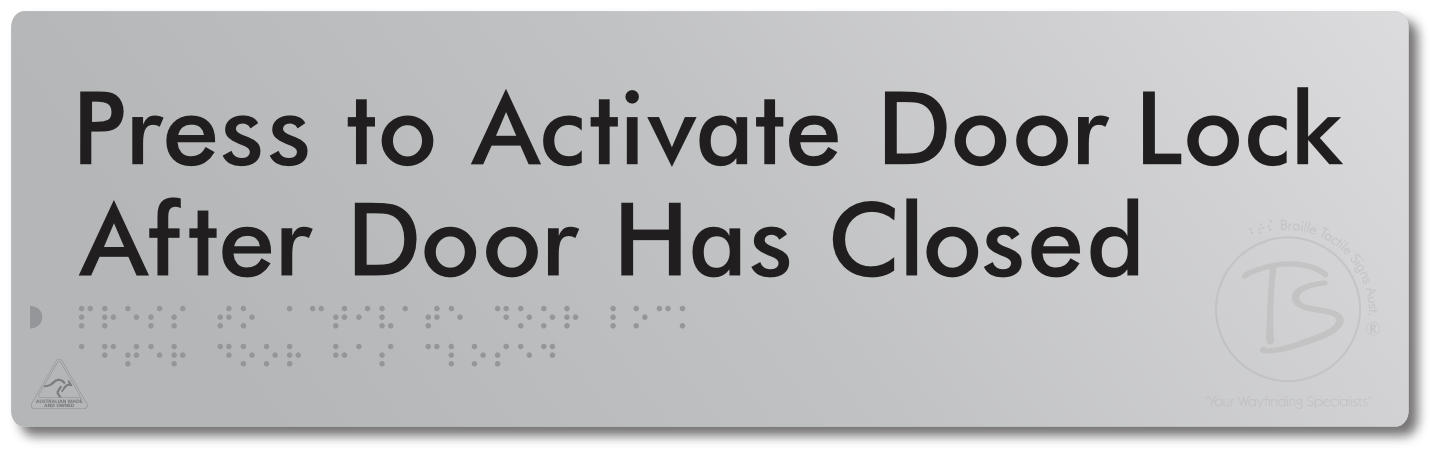 Press to Activate Door Lock After Door Has Closed