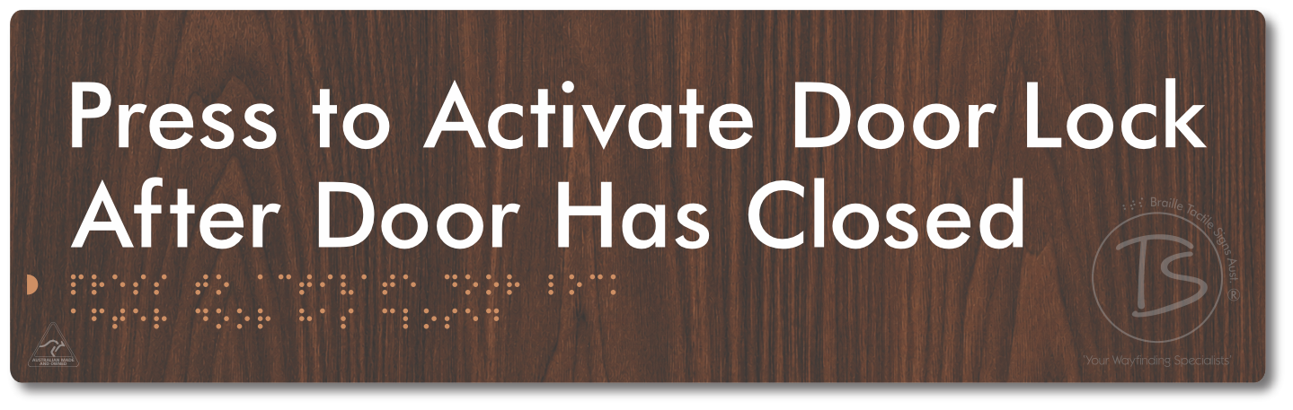 Press to Activate Door Lock After Door Has Closed