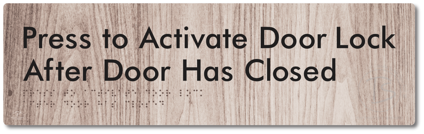 Press to Activate Door Lock After Door Has Closed
