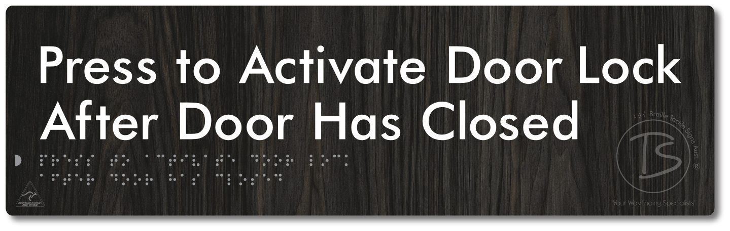 Press to Activate Door Lock After Door Has Closed