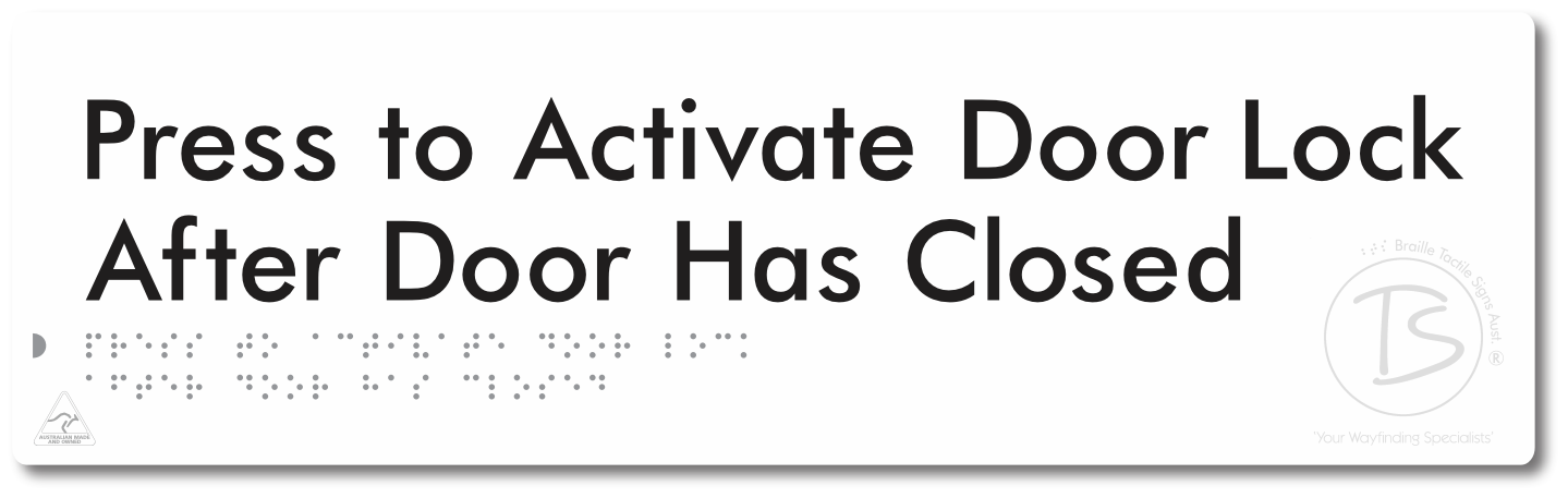 Press to Activate Door Lock After Door Has Closed