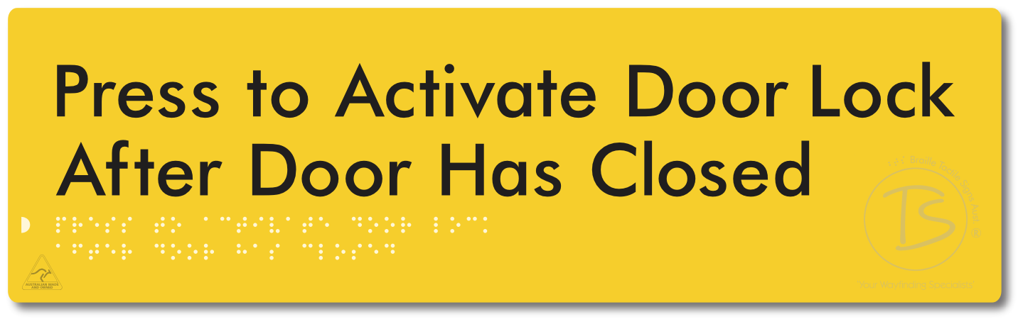 Press to Activate Door Lock After Door Has Closed