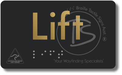 Lift - Braille Tactile Signs Aust.