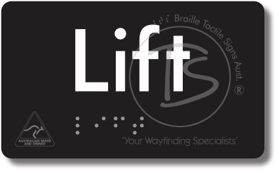 Lift - Braille Tactile Signs Aust.