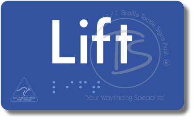 Lift - Braille Tactile Signs Aust.