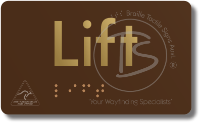 Lift - Braille Tactile Signs Aust.