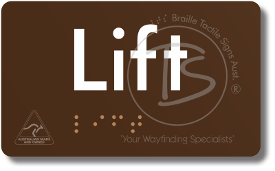 Lift - Braille Tactile Signs Aust.