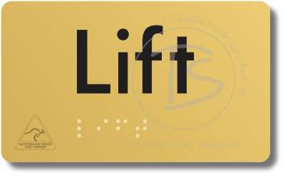 Lift - Braille Tactile Signs Aust.