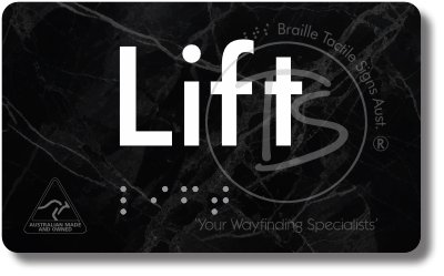 Lift - Braille Tactile Signs Aust.