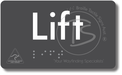Lift - Braille Tactile Signs Aust.