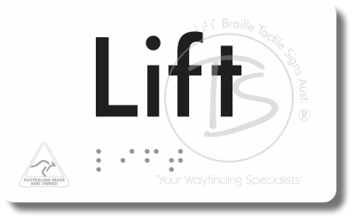 Lift - Braille Tactile Signs Aust.