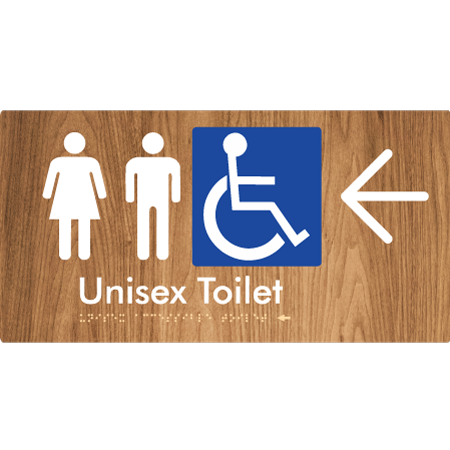 Unisex Accessible Toilet with Arrow