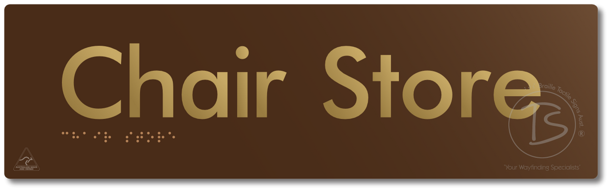 Chair Store - Braille Tactile Signs Aust.