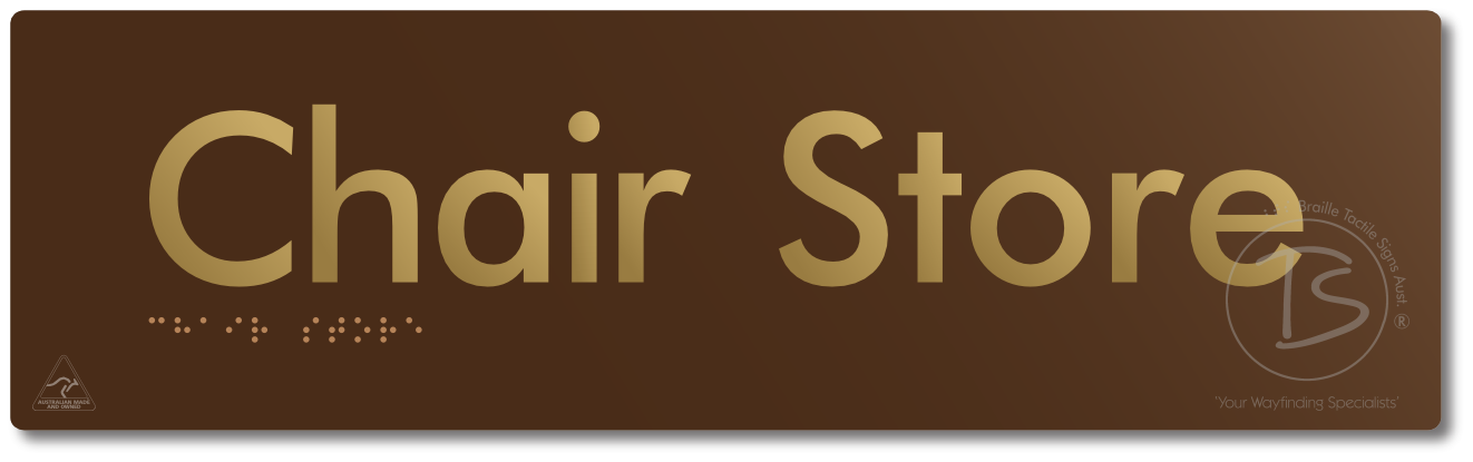 Chair Store - Braille Tactile Signs Aust.