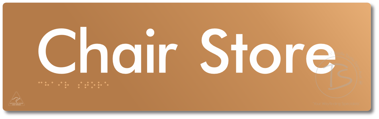 Chair Store - Braille Tactile Signs Aust.