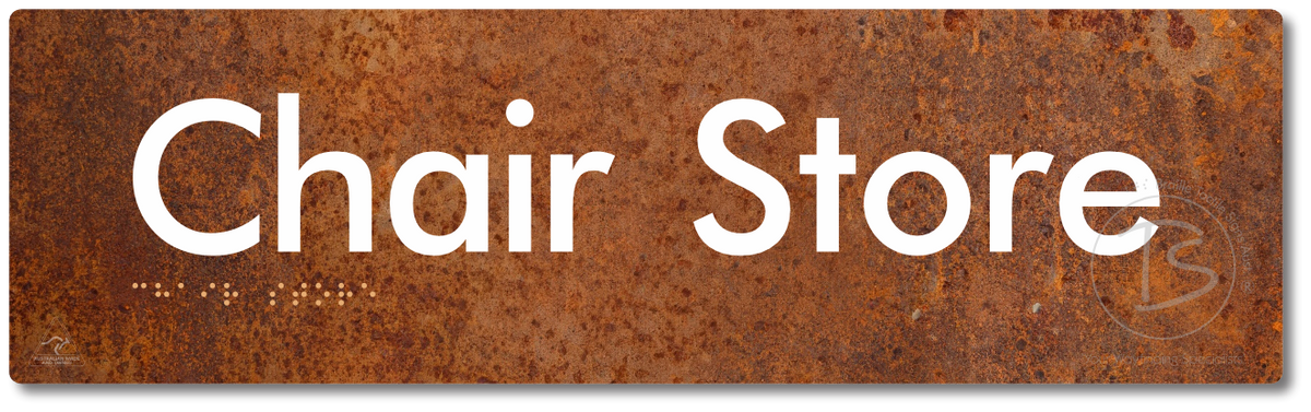 Chair Store - Braille Tactile Signs Aust.