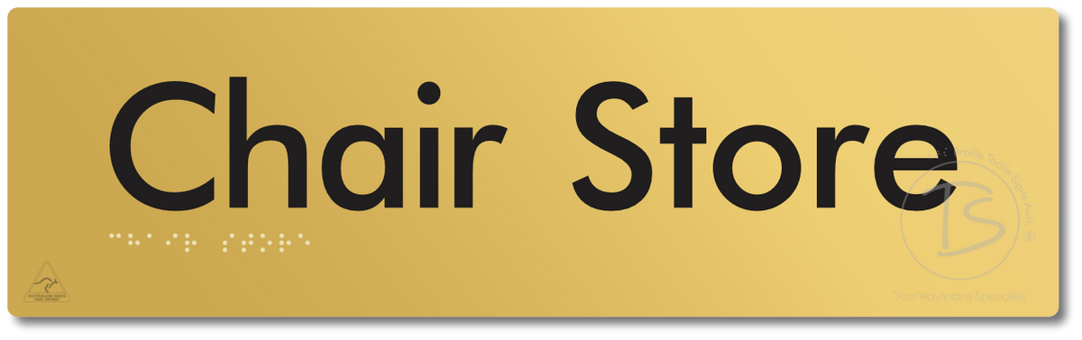 Chair Store - Braille Tactile Signs Aust.