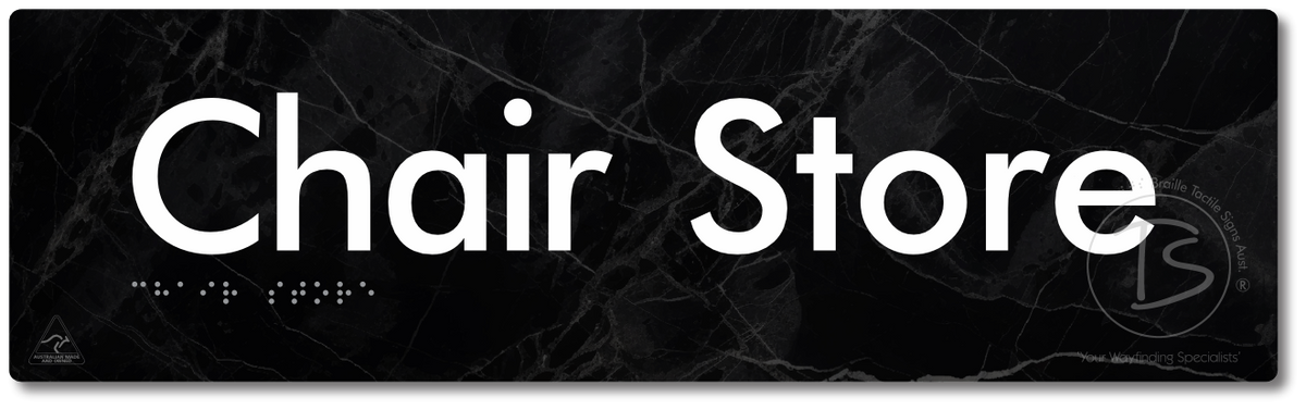 Chair Store - Braille Tactile Signs Aust.