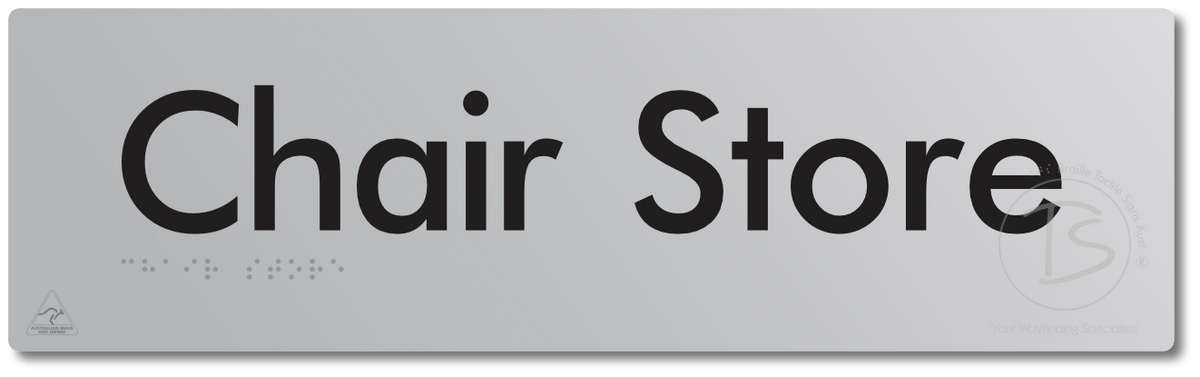 Chair Store - Braille Tactile Signs Aust.