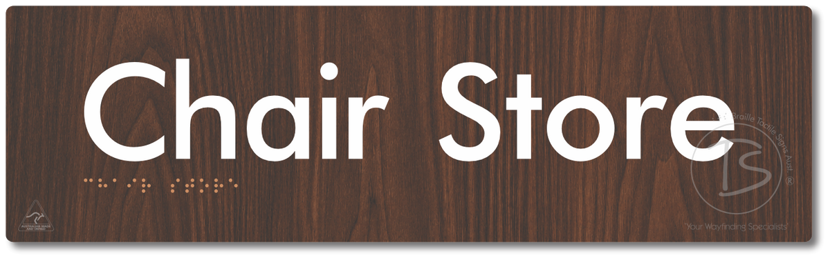 Chair Store - Braille Tactile Signs Aust.