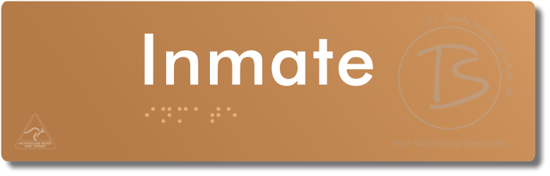 Inmate - Braille Tactile Signs Aust.