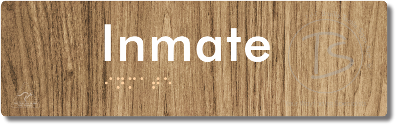 Inmate - Braille Tactile Signs Aust.