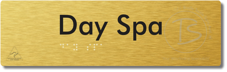 Day Spa - Braille Tactile Signs Aust.