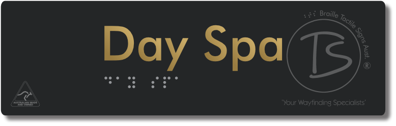 Day Spa - Braille Tactile Signs Aust.