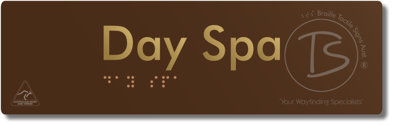 Day Spa - Braille Tactile Signs Aust.