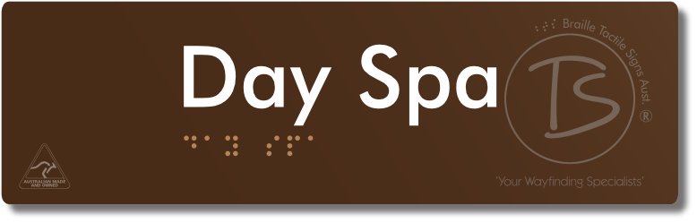 Day Spa - Braille Tactile Signs Aust.