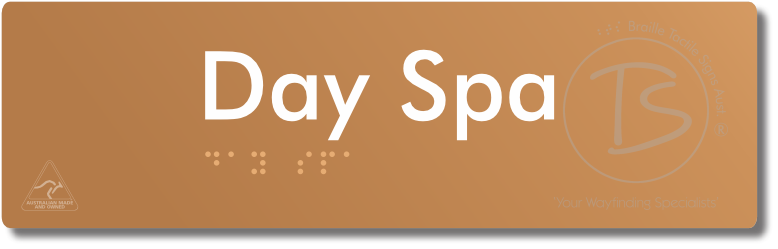 Day Spa - Braille Tactile Signs Aust.
