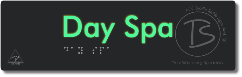Day Spa - Braille Tactile Signs Aust.