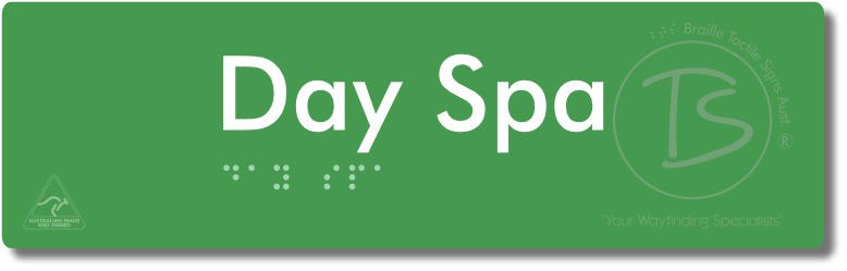 Day Spa - Braille Tactile Signs Aust.
