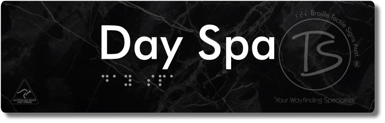 Day Spa - Braille Tactile Signs Aust.