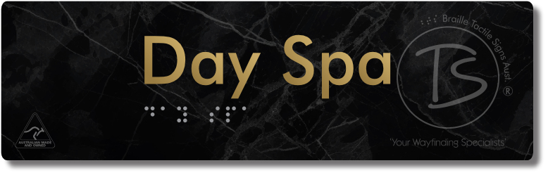 Day Spa - Braille Tactile Signs Aust.