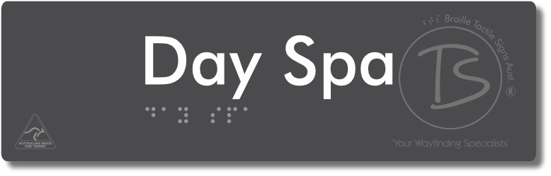 Day Spa - Braille Tactile Signs Aust.