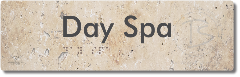 Day Spa - Braille Tactile Signs Aust.