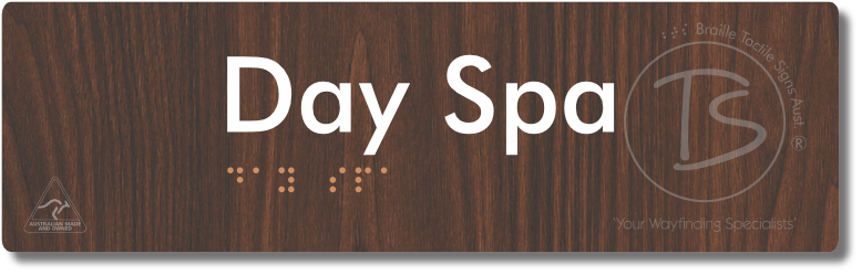 Day Spa - Braille Tactile Signs Aust.