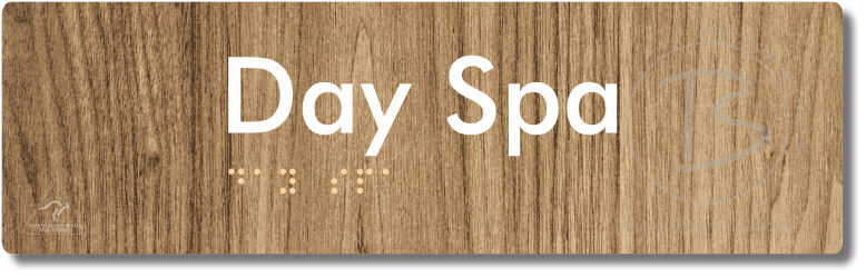 Day Spa - Braille Tactile Signs Aust.
