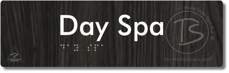 Day Spa - Braille Tactile Signs Aust.