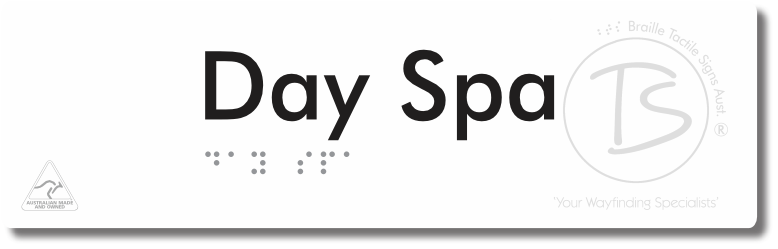 Day Spa - Braille Tactile Signs Aust.