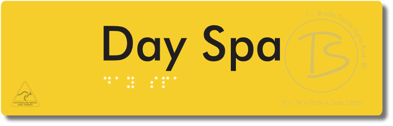 Day Spa - Braille Tactile Signs Aust.